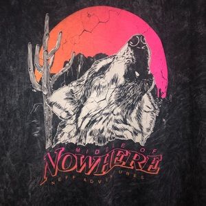 2xl Neff wolf print T-shirt